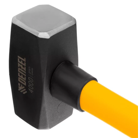 Кувалда 4000 г, кованая, фибергласовая  рукоятка c TPR покрытием, 880 мм Denzel 11023 купить в Нижневартовске