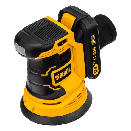 Машина шлифовальная эксцентриковая аккумуляторная Denzel 28470 COS-125, 18В Li-Ion купить в Нижневартовске