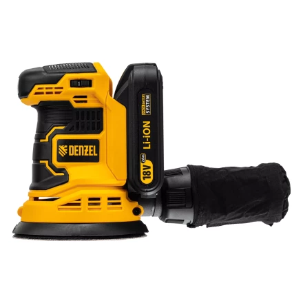 Машина шлифовальная эксцентриковая аккумуляторная Denzel 28470 COS-125, 18В Li-Ion купить в Нижневартовске