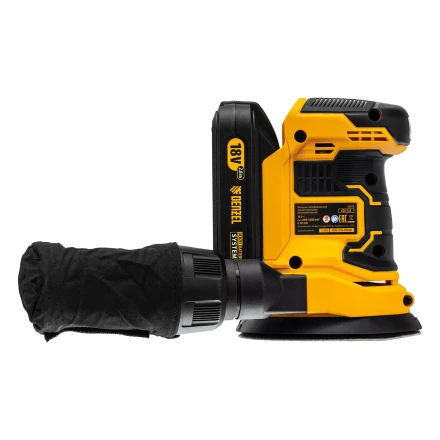 Машина шлифовальная эксцентриковая аккумуляторная Denzel 28470 COS-125, 18В Li-Ion купить в Нижневартовске