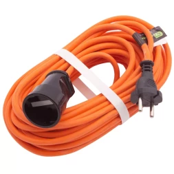 Удлинитель-шнур силовой Сибртех 15 м, 10A, тип УХ10, 1 розетка, Россия 96051