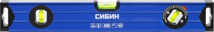 Уровень СИБИН коробчатый усиленный, утолщенный профиль, 2 фрезерованные поверхности, 3 противоударных ампулы (1 поворотная на 360 град), 4 34609-040 купить в Нижневартовске