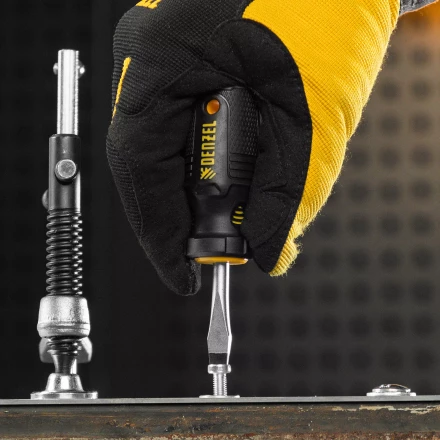 Набор отверток на полке Denzel, 8 шт., PH+SL, S2, 3к рукоятка, 122137 купить в Нижневартовске