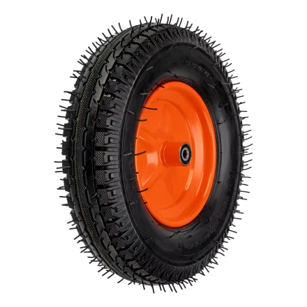 Колесо пневматическое усиленное, шина 8PR, 4.00-8 D400 мм, внутренний диаметр подшипника 12 мм, длина оси 90 мм Palisad купить в Нижневартовске