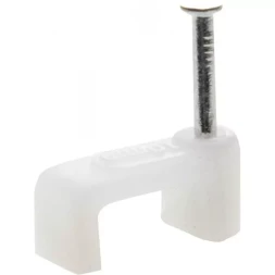 Скоба-держатель для плоского кабеля, с оцинкованным гвоздем, 5 мм, 100 шт, STAYER Master 4511-05 4511-05