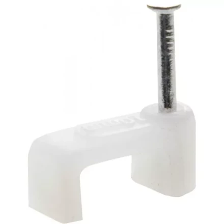 Скоба-держатель для плоского кабеля, с оцинкованным гвоздем, 5 мм, 100 шт, STAYER Master 4511-05 4511-05 купить в Нижневартовске