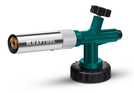 KG-1000 цельнометаллическая газовая горелка с пъезоподжигом, на баллон с цанговым соединением, 1450°C 55514 купить в Нижневартовске