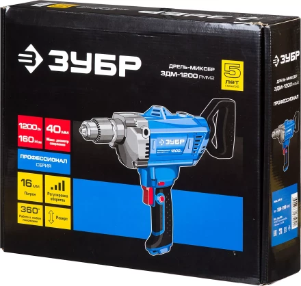 Дрель-миксер ЗДМ-1200 РММ2 серия ПРОФЕССИОНАЛ купить в Нижневартовске