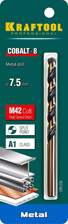 Сверла по металлу HSS-Co 29656-7.5 купить в Нижневартовске