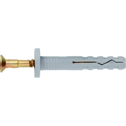 Дюбель-гвоздь полипропиленовый с цилиндрическим бортиком 8 х 60 мм 100 шт Сибртех 42148 купить в Нижневартовске