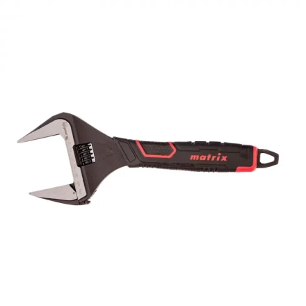 Ключ разводной Matrix тонкие губки фосфатированный двухкомпонентная рукоятка 300 мм 15579 купить в Нижневартовске