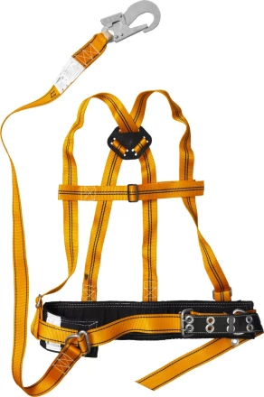 Лямочный пояс СИБИН тип ППВА, материал стропа - лента, с наплечными лямками 11565 купить в Нижневартовске