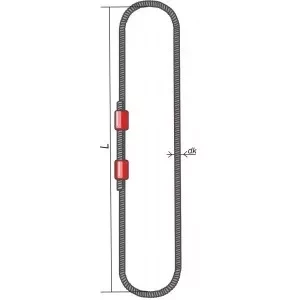 Строп канатный кольцевой СКК 32 т L=4 м  канат 42 опрессовка купить в Нижневартовске