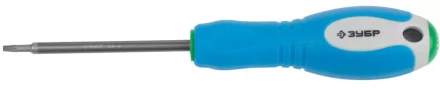 Отвертка ЗУБР, Cr-V сталь, трехкомпонентная рукоятка, цветовая индикация типа шлица, TORX №10, 75мм 25254-10-075 купить в Нижневартовске