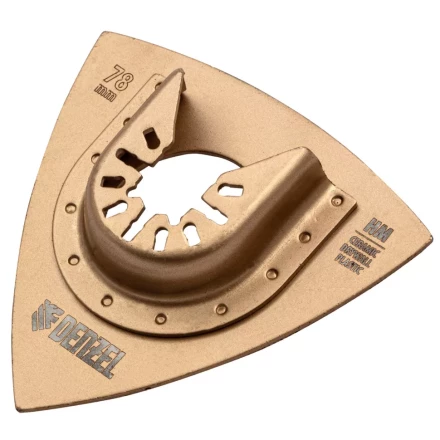 Насадка для МФИ шлифовальная дельтавидная Denzel 782323, HM, по плитке и дереву, 78 мм купить в Нижневартовске