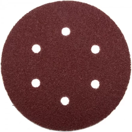 Круг шлифовальный ЗУБР "МАСТЕР" универсальный, из абразивной бумаги на велкро основе, 6 отверстий, Р60, 150мм, 5шт 35566-150-060 купить в Нижневартовске