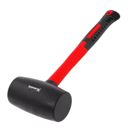 Киянка резиновая, 910 г, черная резина, фибергласовая рукоятка// Matrix 11194 купить в Нижневартовске