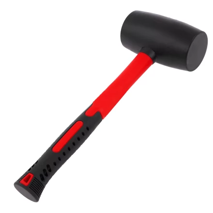 Киянка резиновая, 910 г, черная резина, фибергласовая рукоятка// Matrix 11194 купить в Нижневартовске