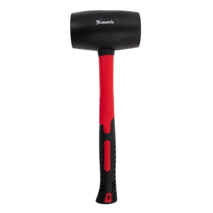 Киянка резиновая, 910 г, черная резина, фибергласовая рукоятка// Matrix 11194 купить в Нижневартовске