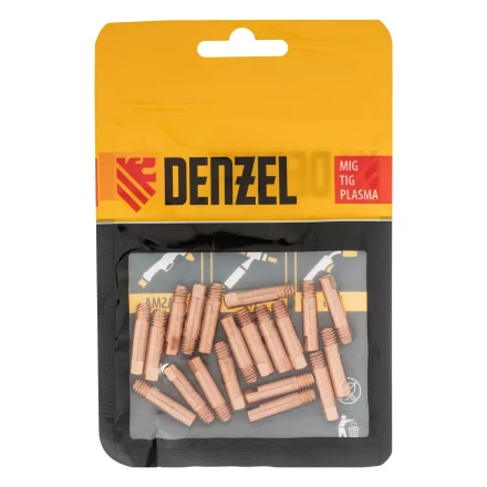 Токосъемный наконечник под проволоку 1,2 мм, М5х24, E-CU, 20 шт для MIG горелки тип 15 Denzel 93649 купить в Нижневартовске