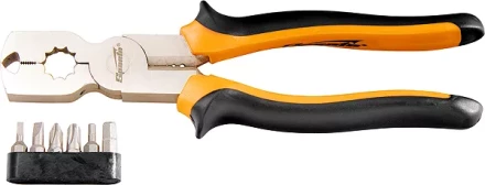 Плоскогубцы 200 мм CrV комбинированные многофункциональные с набором бит SPARTA 169265 купить в Нижневартовске