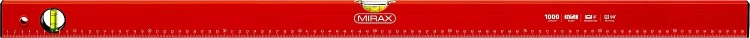 Уровень коробчатый MIRAX, 2 ампулы, крашеный, 1000мм 34602-100_z02 купить в Нижневартовске