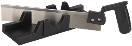 Набор STAYER &quot;MASTER&quot;: cтусло пластмассовое + пила для стусла, ножовка 300мм, заточенный зуб 11TPI, стусло MIDI для заготовок до 65х35мм 1539-30 купить в Нижневартовске