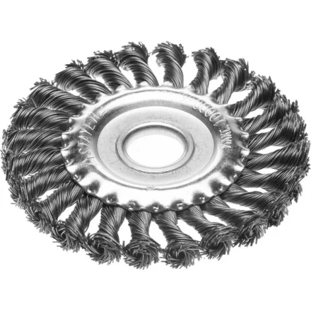 STAYER "PROFESSIONAL". Щетка дисковая для УШМ, жгутированная стальная проволока 0,5мм, 150ммх22мм 35120-150 купить в Нижневартовске