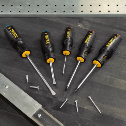 Набор отверток 5 шт Denzel, PH+SL, S2, 3к рукоятка, 122157 купить в Нижневартовске