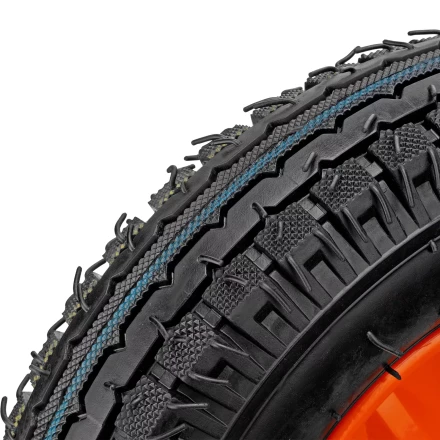 Колесо пневматическое усиленное Palisad 69081, шина 8PR, 4.00-8 D400 мм, внутренний диаметр подшипника 20 мм, длина оси 90 мм купить в Нижневартовске