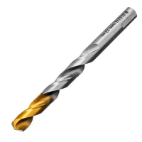 Сверло спиральное по металлу Denzel, 12 x 151 мм, Р6М5, Golden Tip 718244