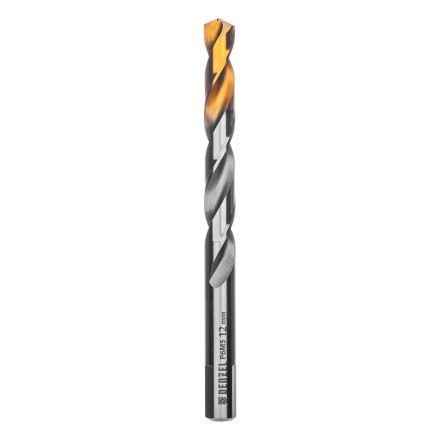 Сверло спиральное по металлу Denzel,  12 x 151 мм, Р6М5, Golden Tip 718244 купить в Нижневартовске