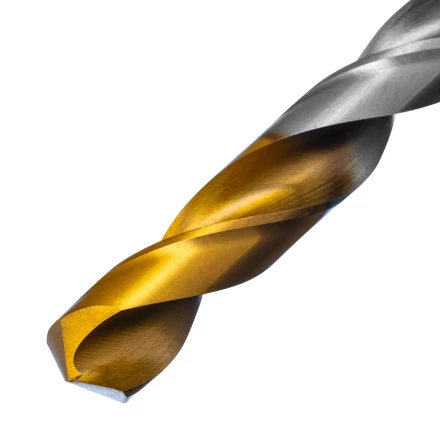 Сверло спиральное по металлу Denzel,  12 x 151 мм, Р6М5, Golden Tip 718244 купить в Нижневартовске