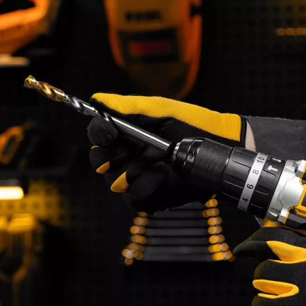 Сверло спиральное по металлу Denzel,  12 x 151 мм, Р6М5, Golden Tip 718244 купить в Нижневартовске