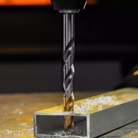 Сверло спиральное по металлу Denzel,  12 x 151 мм, Р6М5, Golden Tip 718244 купить в Нижневартовске