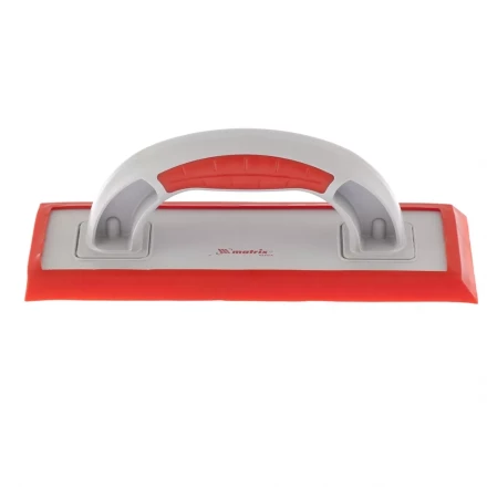 Терка пластиковая для эпоксидной затирки со сменным резиновым покрытием 250x95 мм MATRIX артикул 86803 купить в Нижневартовске