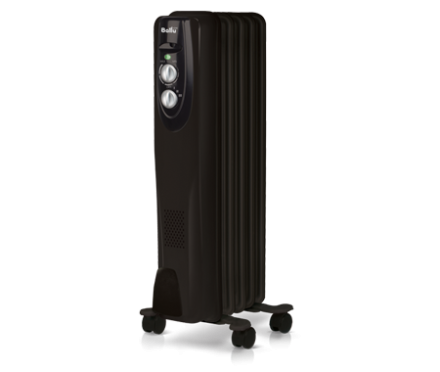 Маслянный радиатор обогреватель электрический BALLU Classic black BOH/CL-05BRN 1000 купить в Нижневартовске
