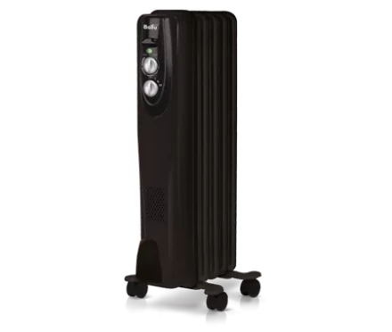 Маслянный радиатор обогреватель электрический BALLU Classic black BOH/CL-05BRN 1000 купить в Нижневартовске