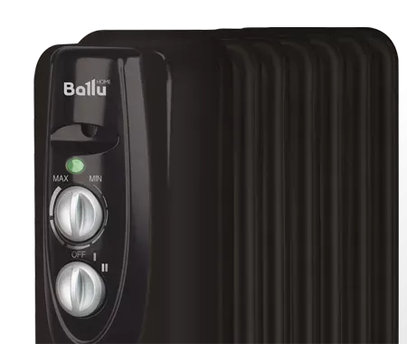 Маслянный радиатор обогреватель электрический BALLU Classic black BOH/CL-05BRN 1000 купить в Нижневартовске