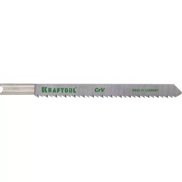 Полотна KRAFTOOL, U101BR, для эл/лобзика, Cr-V, по дереву, фанере, ламинату, обратный рез, US-хвост., шаг 2,5мм, 75мм, 2шт 159616-2,5 купить в Нижневартовске