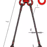 Строп канатный двухветвевой 2СК 1 т L=5 м заплет купить в Нижневартовске
