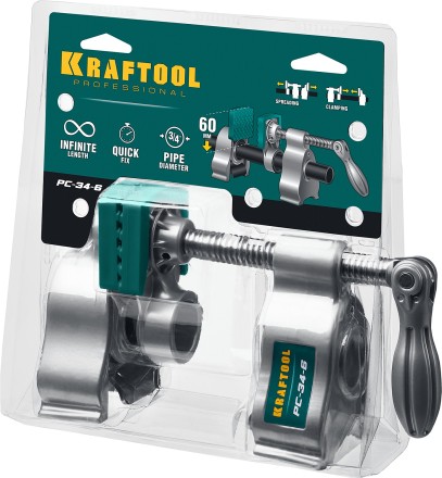 Струбцина KRAFTOOL PC-34-xx трубная 32301-1 купить в Нижневартовске