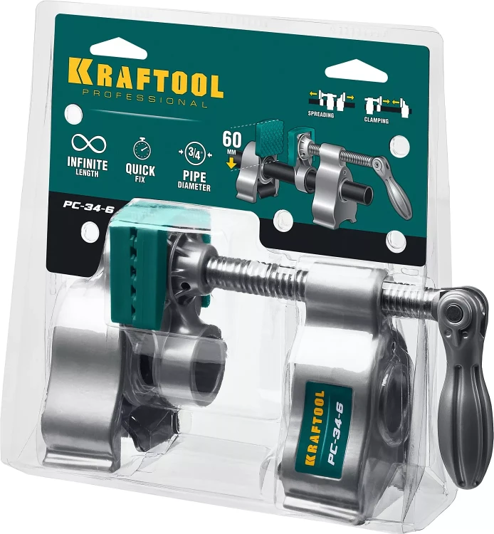 Струбцина KRAFTOOL PC-34-xx трубная 32301-1 купить в Нижневартовске