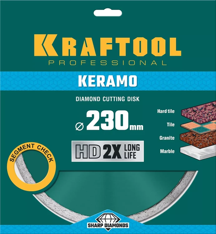 Диск алмазный отрезной для УШМ KERAMO 36684-230 купить в Нижневартовске