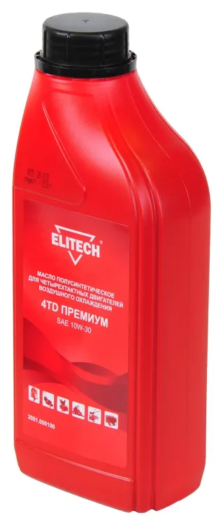 Масло п/синт. 4-х такт двигателей, (вязкость SAE 10W-30), 1л ELITECH премиум 2001.000100 купить в Нижневартовске