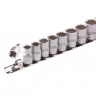 Набор торцевых головок 3/8 двенадцатигранные CrV 10 шт 9-19 мм Stels 13607 купить в Нижневартовске