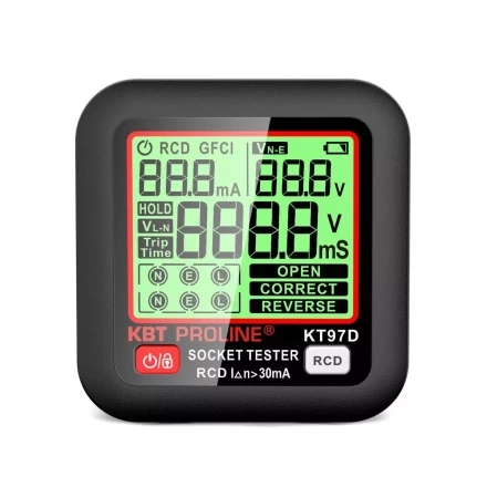 Тестер розеток и УЗО КВТ КТ 97D (91921) купить в Нижневартовске