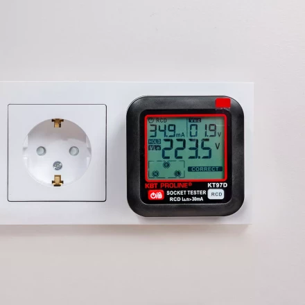 Тестер розеток и УЗО КВТ КТ 97D (91921) купить в Нижневартовске