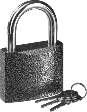 Замок STAYER "STANDARD" навесной, металлический корпус, закаленная дужка, 75 мм 37160-75 купить в Нижневартовске