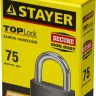 Замок STAYER "STANDARD" навесной, металлический корпус, закаленная дужка, 75 мм 37160-75 купить в Нижневартовске